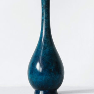Vase arrondi bleu